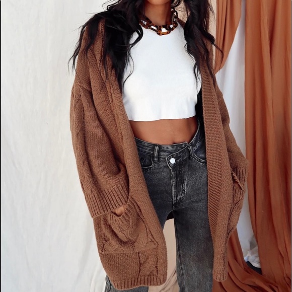 The States Chocolate Cardigan - Picture 4 of 6